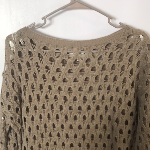 Forever 21 Brown Long Sleeve See Through Blouse SP - Picture 2 of 4